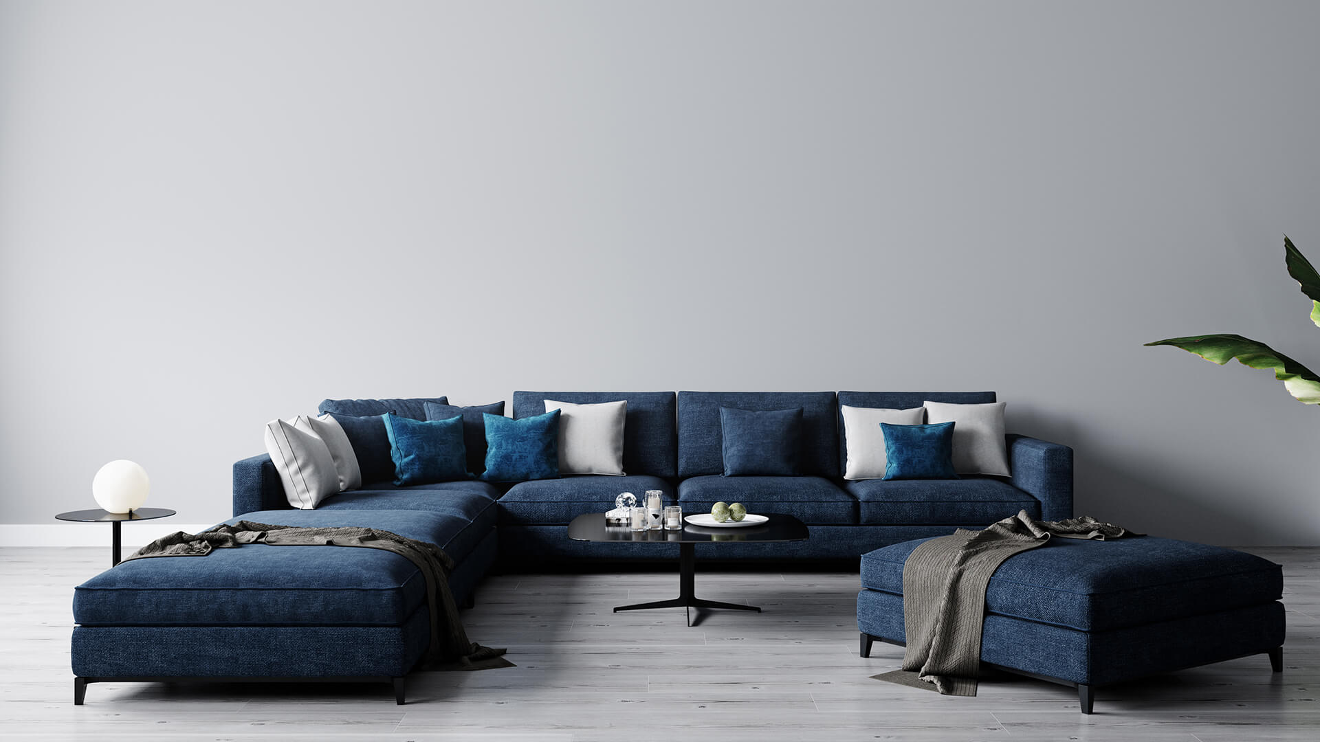 Sofa set in living room